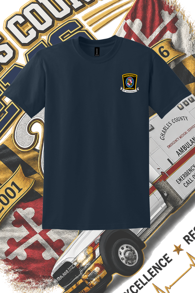 Charles County EMS 25th Anniversary Shirt